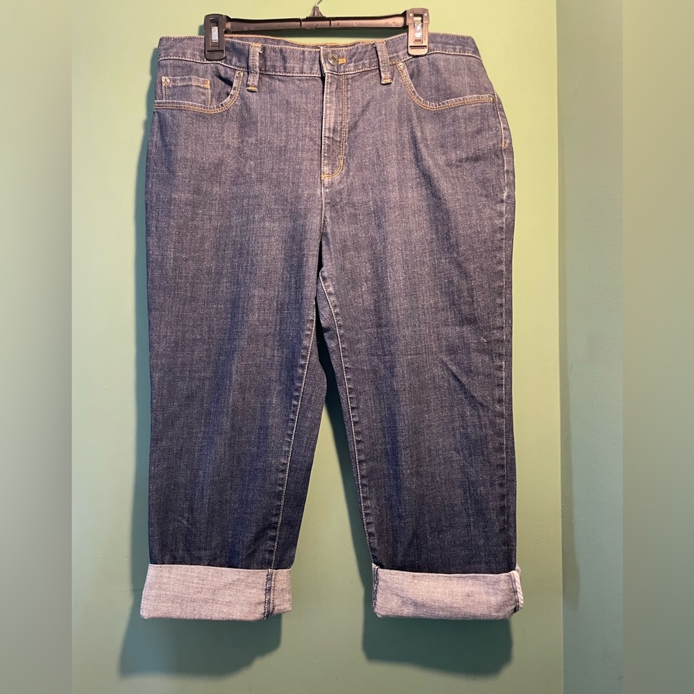 Talbots ladies jean capris, size 14